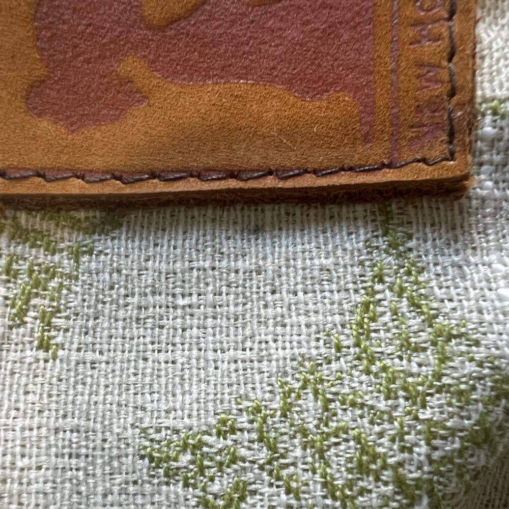 New Hope Girls Green Leaf Motif Hobo Tote and Pouch - Picture 9 of 10